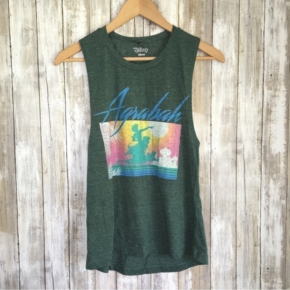 Disney Tops - Disney Aladdin Agrabah Green Tank